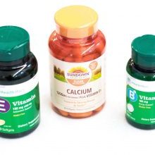 vitamin E, calcium, and vitamin B